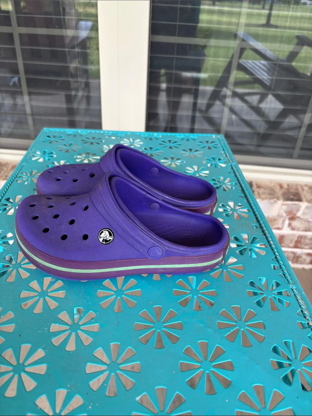 Crocs‎ Purple Crogman Kids Clogs Shoes